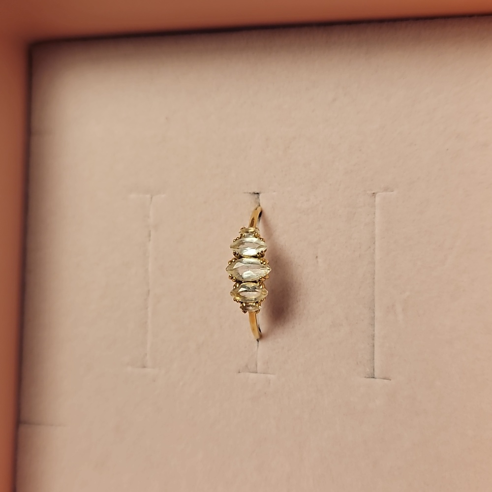 Local Eclectic white topaz ring